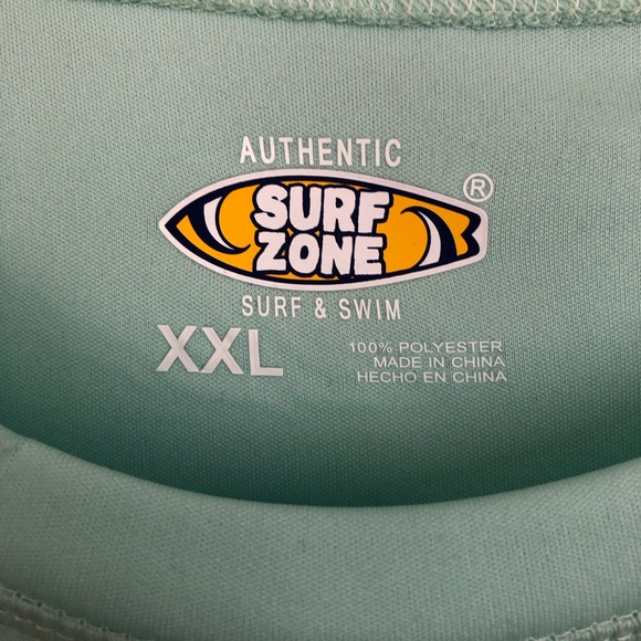 SURF ZONE MENS SURF & SWIM SHIRT SIZE XXL AQUA AUTHENTIC SWIMWEAR PS214 - Picture 5 of 6